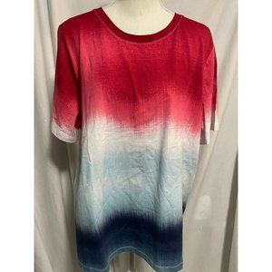 D & Co Red, White and Blue Tee Shirt, XL